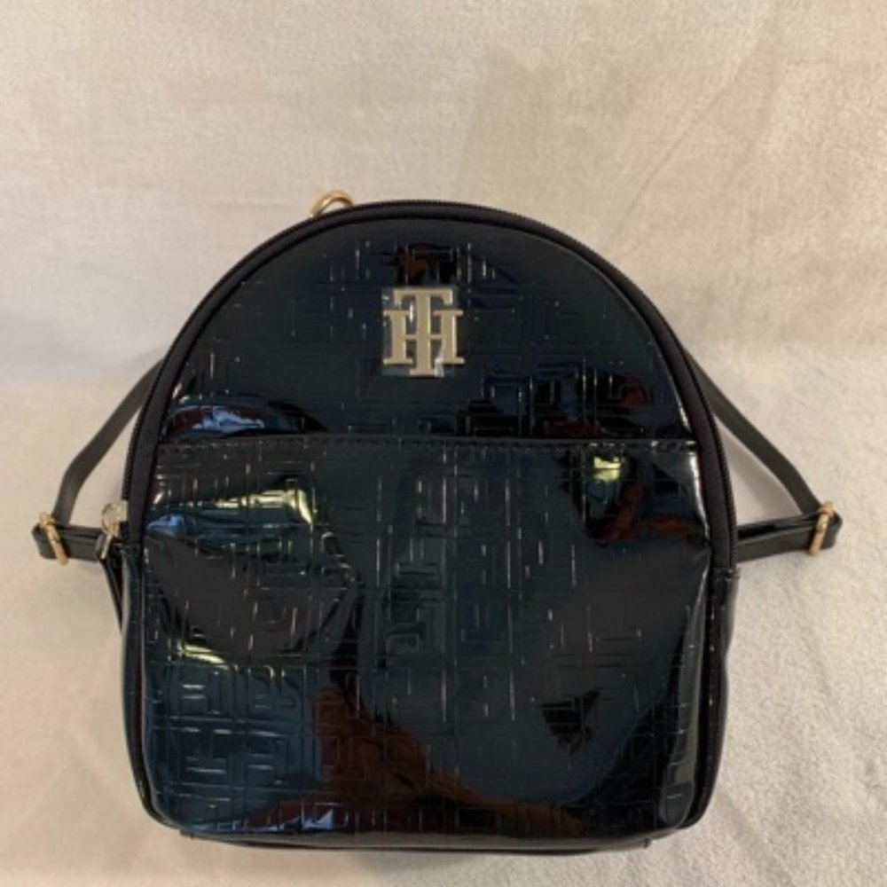 Tommy Hilfiger Signature Black Mini Backpack